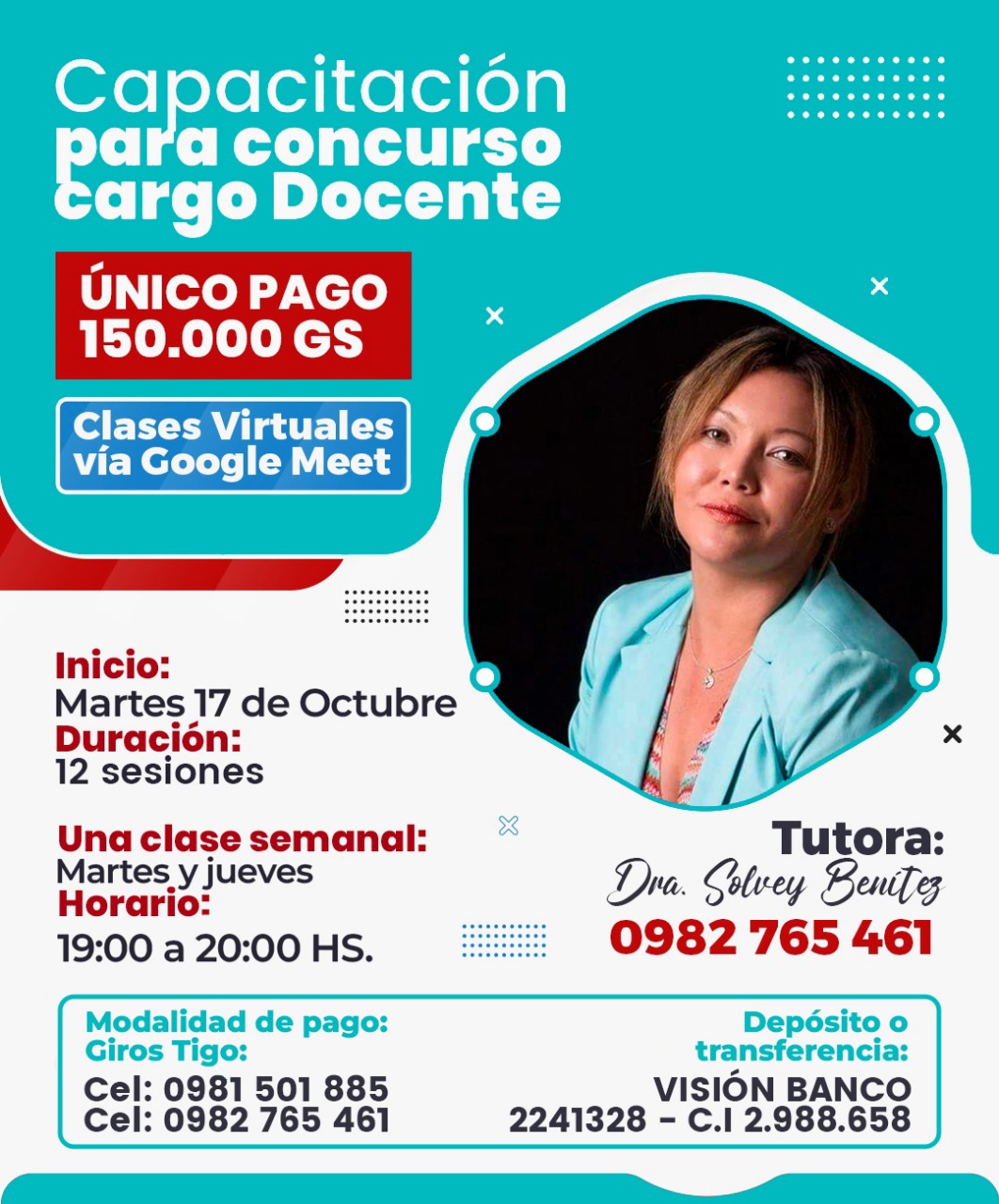 CURSO DE CAPACITACIÓN PARA CONCURSO DE CARGO DOCENTE